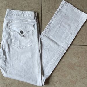 Gap Curvy Straight Off-White Jeans in 12 Long